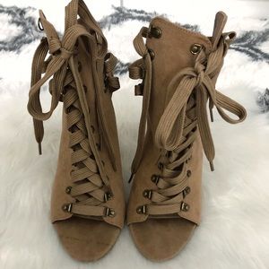 Lace up heels